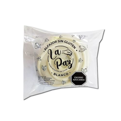 Alfajor La Paz Sin Gluten Chocolate Blanco 80 G