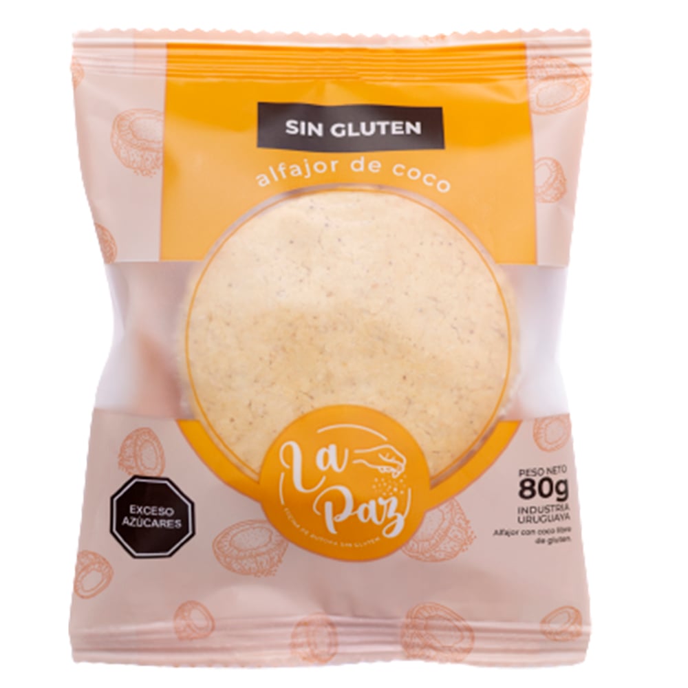 Alfajor La Paz Sin Gluten Coco 80 G