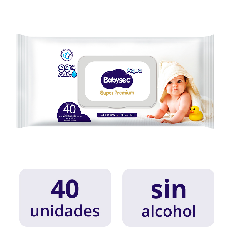 Toallitas Húmedas Babysec Cuidado Sensible 40 Unidades