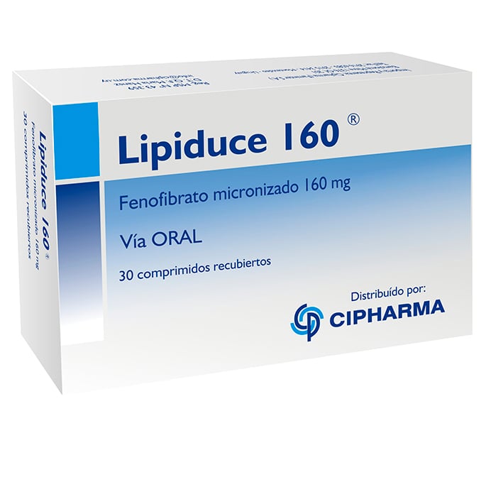 Lipiduce 160 Mg 30 Comprimidos