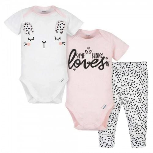 Set De 3 Piezas Gerber Loves Nena 3 A 6 Meses