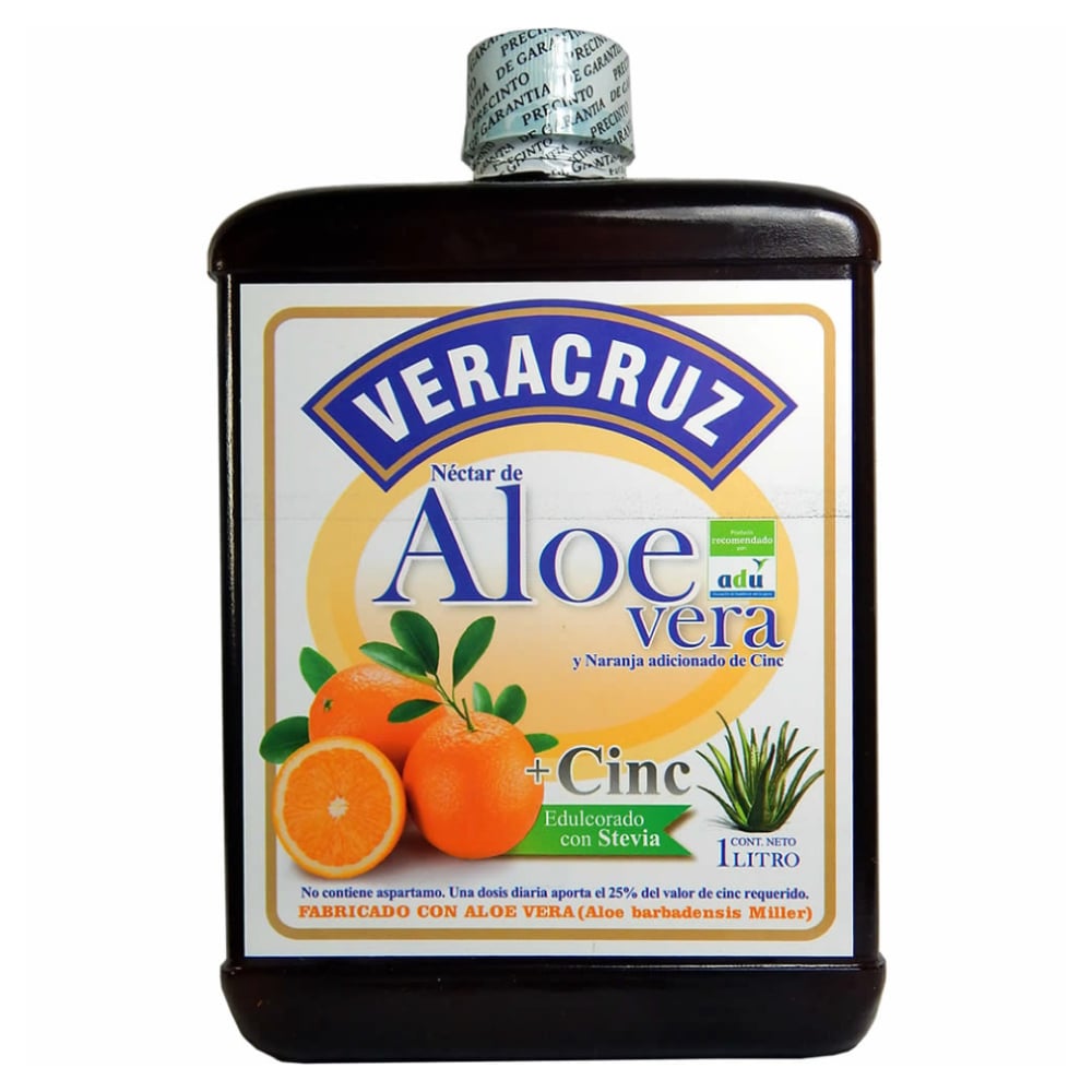 Néctar De Aloe Vera Naranja Y Cinc Veracruz Bebible 1 L