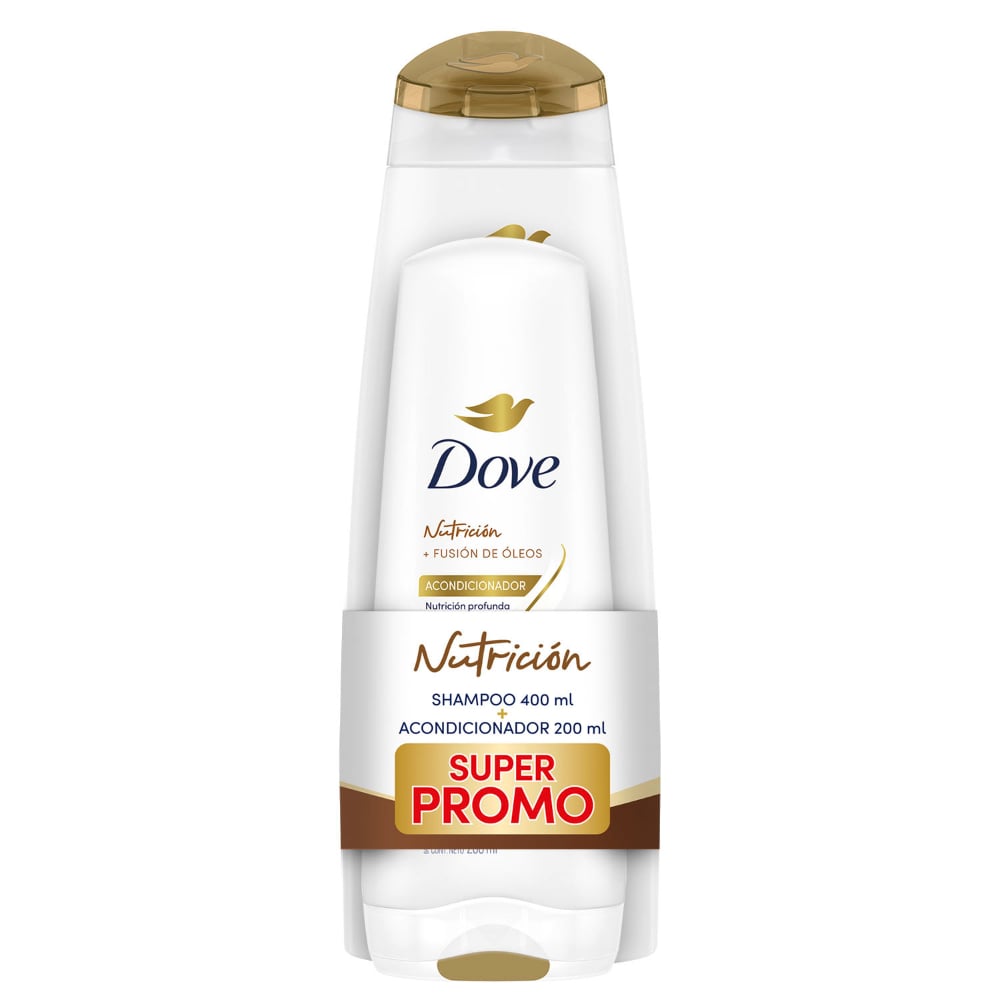 Pack Dove óleo Nutrición Shampoo 400 Ml + Acondicionador 200 Ml