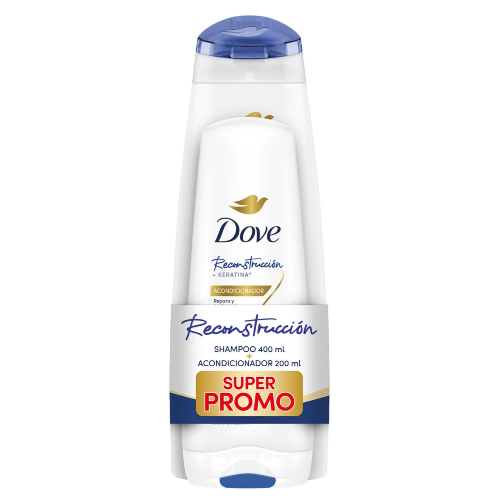 Shampoo Dove Reconstrucción Completa 400 Ml + Acondicionador 200 Ml