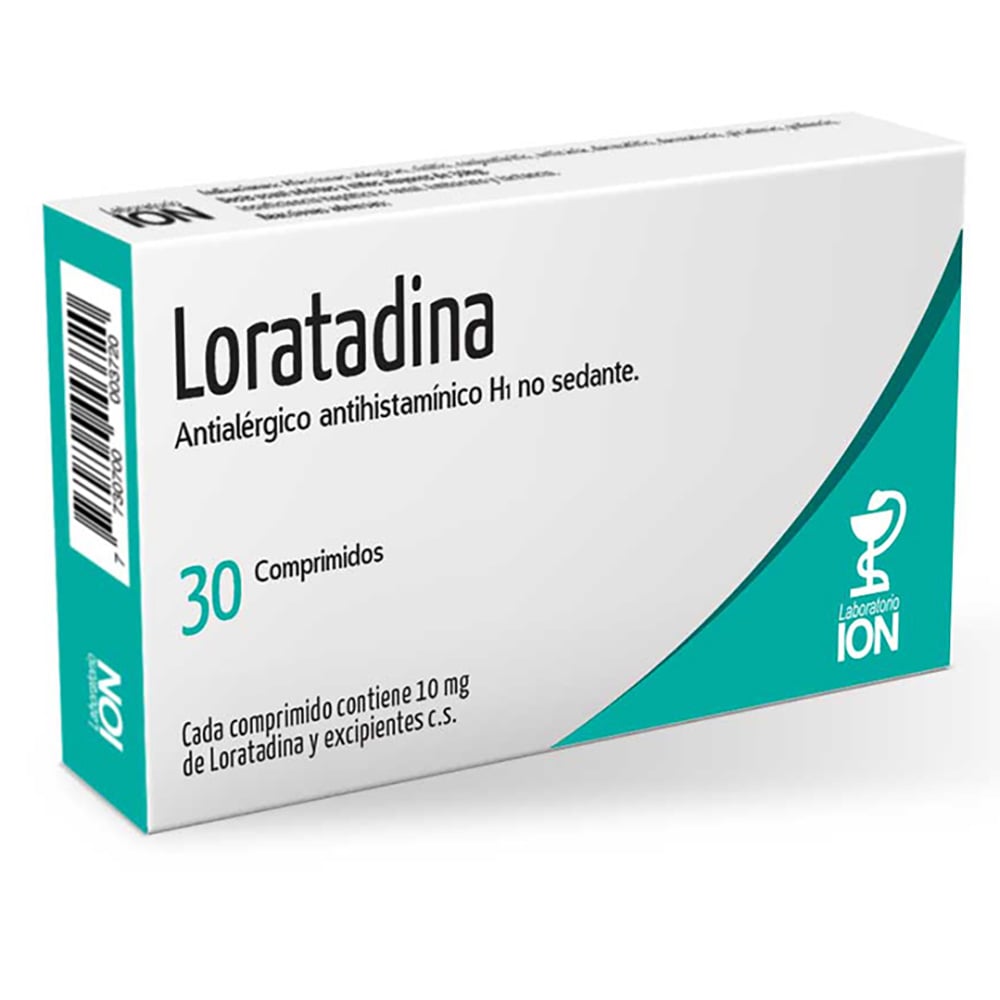 Loratadina 10 Mg Ion 30 Comprimidos