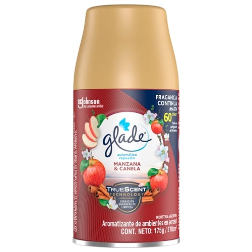 DESODORANTE DE AMBIENTES GLADE AUTOMATICO MANZANA VERDE REPUESTO 175G