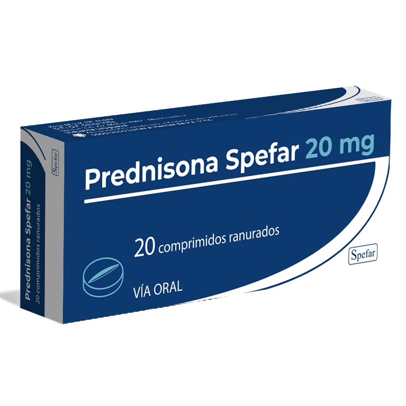 Prednisona Spefar 20 Mg 20 Comprimidos