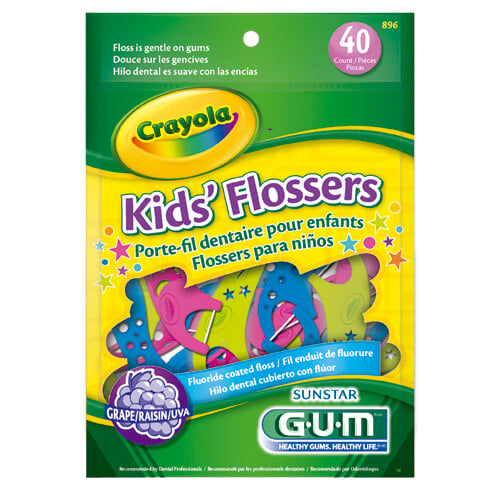 Hilo Dental Butler Kids Flossers Crayola 40 Unidades