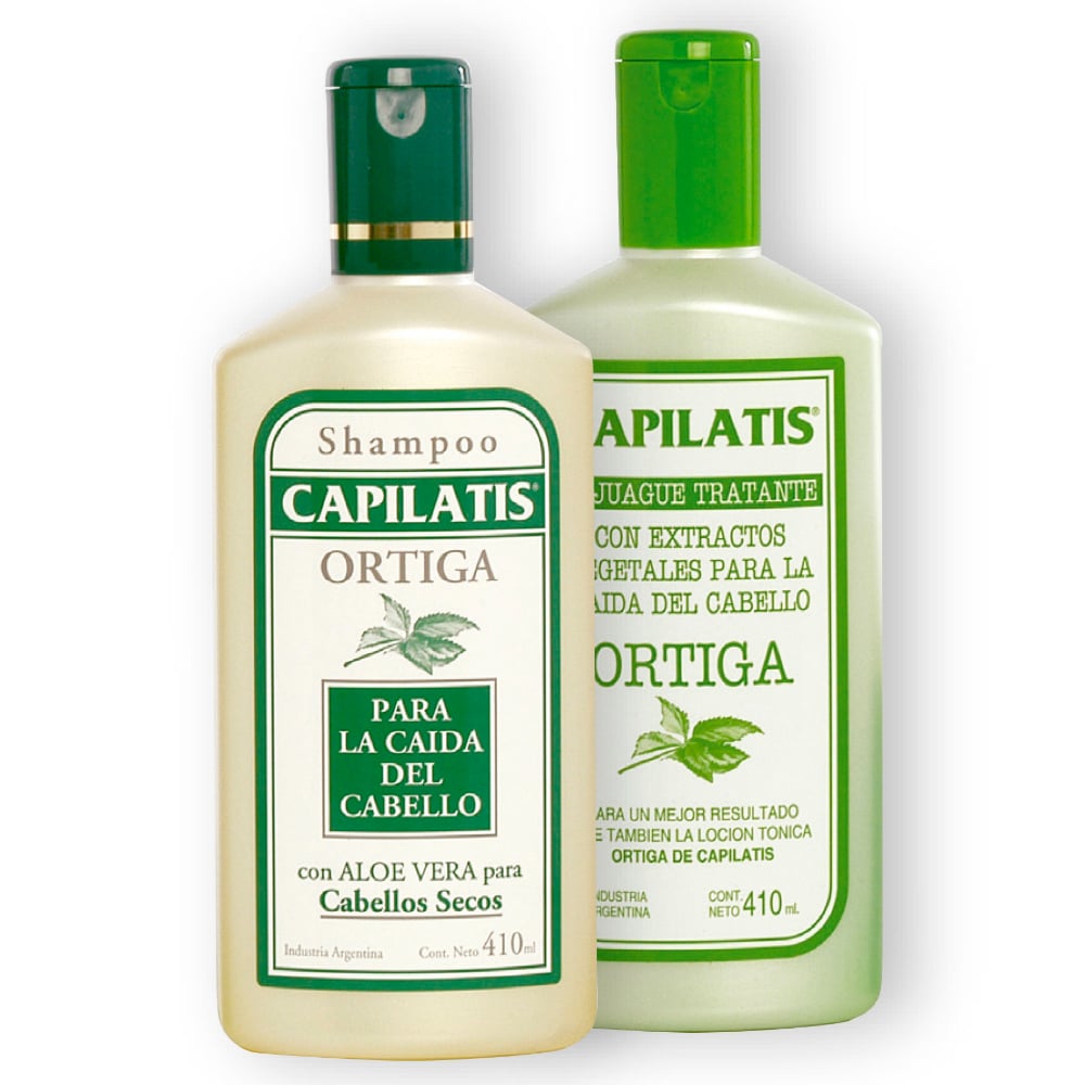 Shampoo Capilatis Ortiga Cabello Seco 410 Ml + Acondicionador 410 Ml