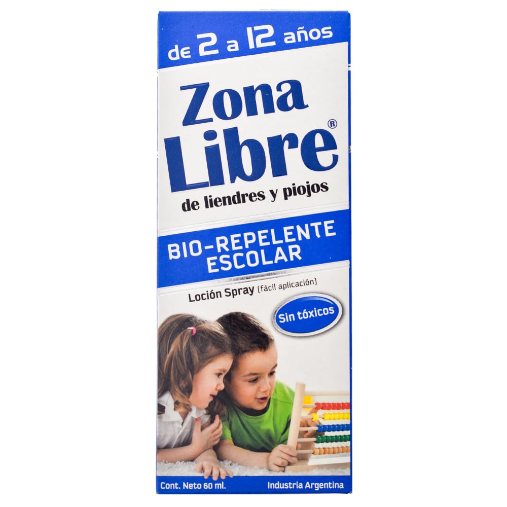 Piojicida Zona Libre En Loción Repele Piojos Y Liendres 60 Ml