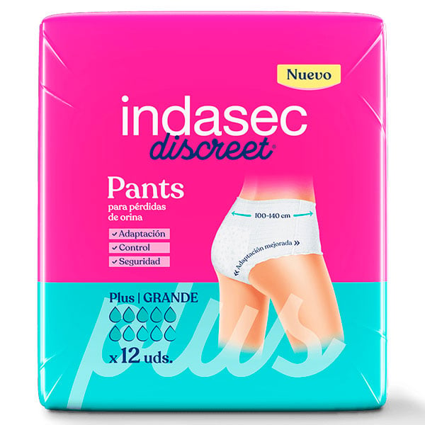 Pants Para Adultos Indasec Plus L 12 Unidades