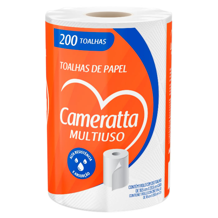 Rollo De Cocina Cameratta 200 Hojas 1 Rollo