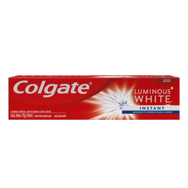 PASTA DE DIENTES COLGATE LUMINOUS WHITE INSTANT 90 GRS.