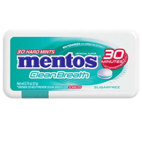 Mentos Clear Breath Wintergreen Sin Azúcar 12 Unidades