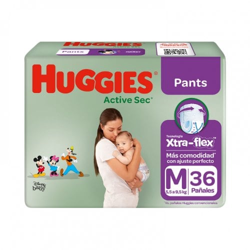 Pants Huggies Active Sec M 36 Unidades