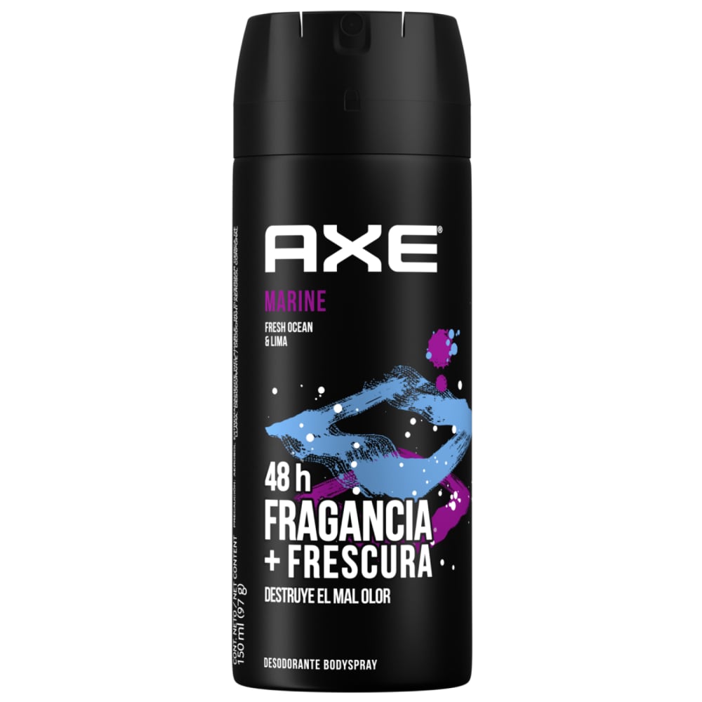 Desodorante En Aerosol Axe Marine 150 Ml