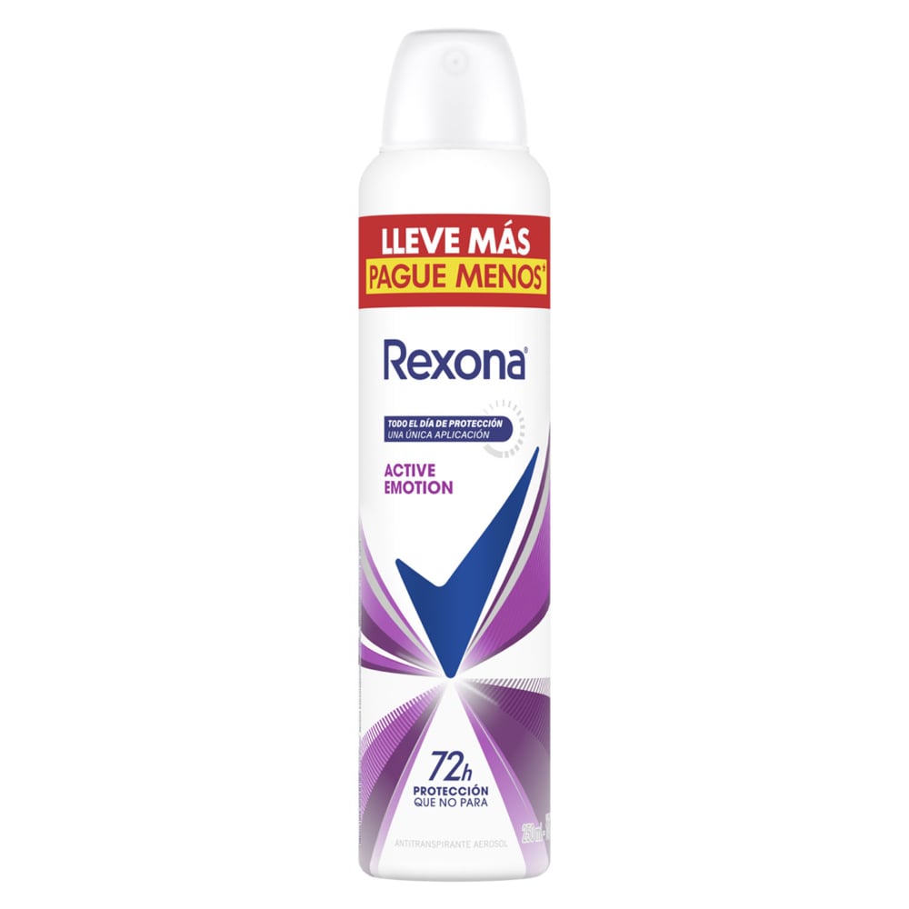 Antitranspirante En Aerosol Rexona Woman Active Emotion 250 Ml