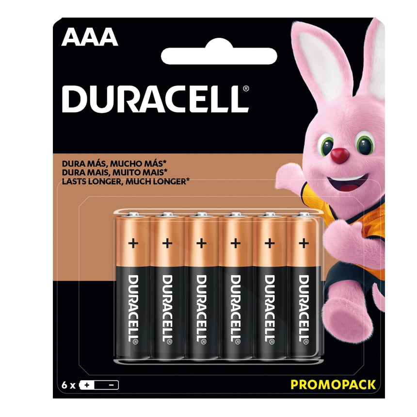 PILAS DURACELL AAA X6  