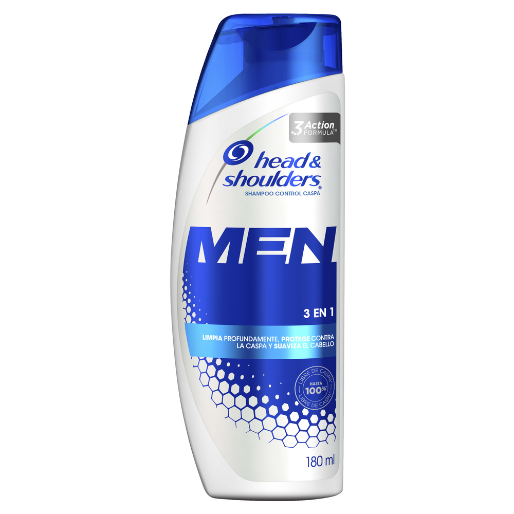 Shampoo Head & Shoulders 3en1 Men 180 Ml