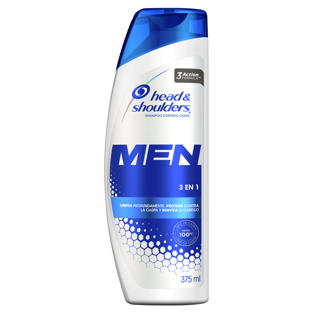 SHAMPOO HEAD AND SHOULDERS 3 EN 1 FOR MEN 375 ML