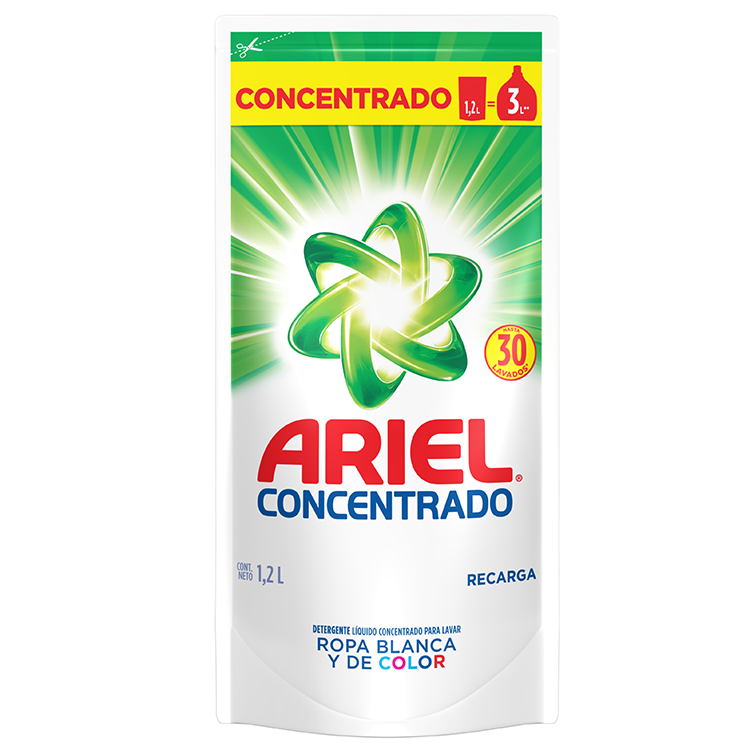 Jabón Líquido Para Ropa Ariel Power Concentrado 1.2 L