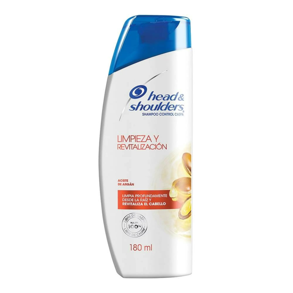 Shampoo Head & Shoulders Limpieza Y Revitalización Con Aceite De Argán 180 Ml