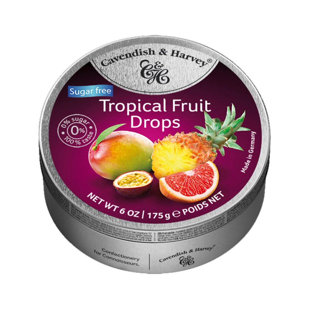 Caramelos Cavendish Frutos Tropicales Light 175 G