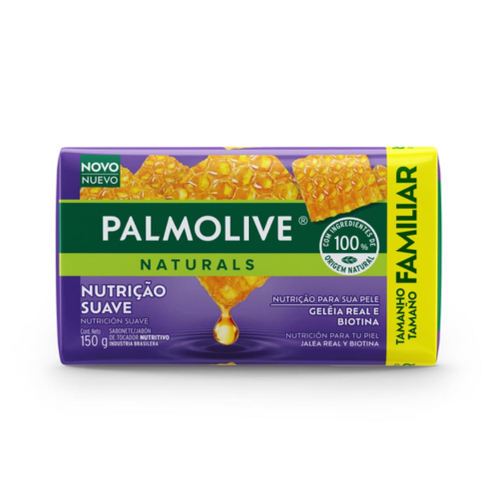 Jabón En Barra Palmolive Naturals Nutrición Y Suavidad 150 G