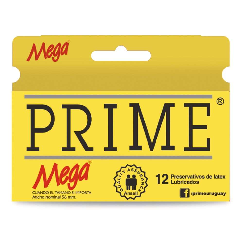 Preservativos Prime Mega 12 Unidades