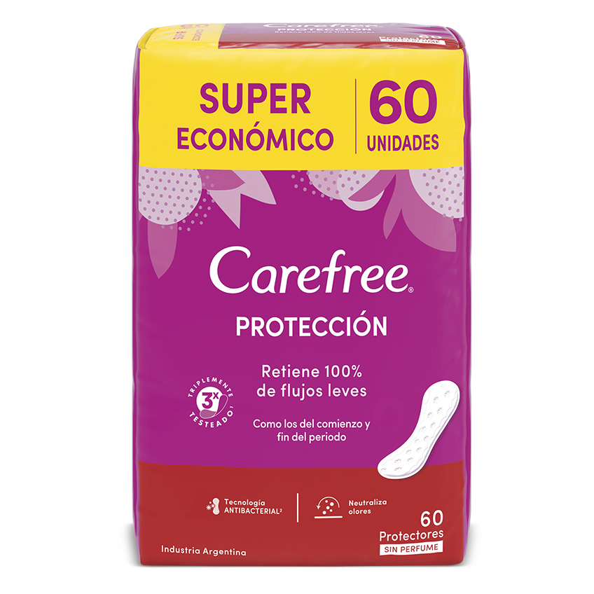 Protectores Diarios Carefree 60 Unidades