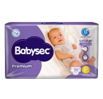 PAÑALES BABYSEC PREMIUM CHICO 36 UNIDADES