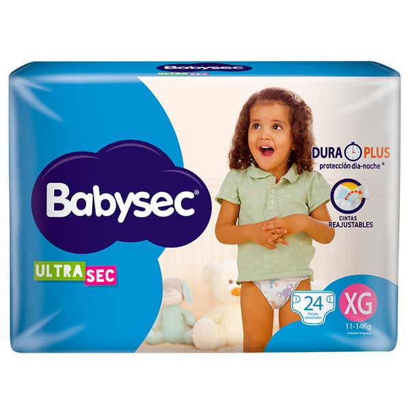 Pañales Babysec Ultra Sec Xg 24 Unidades