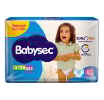 PAÑALES BABYSEC ULTRA SUPER XG 96 UNIDADES