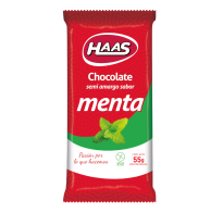 Tableta De Chocolate Haas Con Menta 55 G