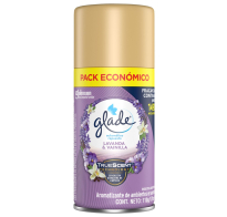 Repuesto Aromatizante De Ambientes Automático Glade Lavanda Y Vainilla 170 Ml