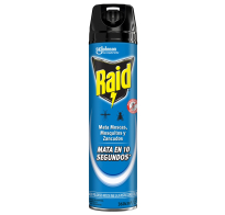 Insecticida En Aerosol Raid Azul Mata Moscas Y Mosquitos 360 Ml 