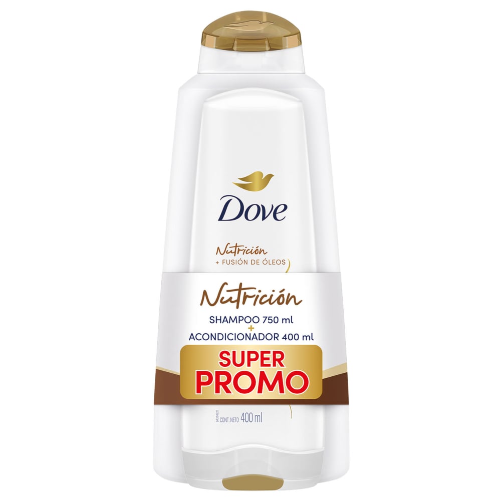 SHAMPOO DOVE OLEO NUTRICION 750 ML + ACONDICIONADOR 400 ML