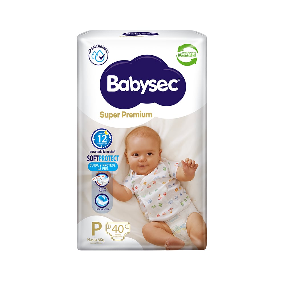 Pañales Babysec Super Premium 