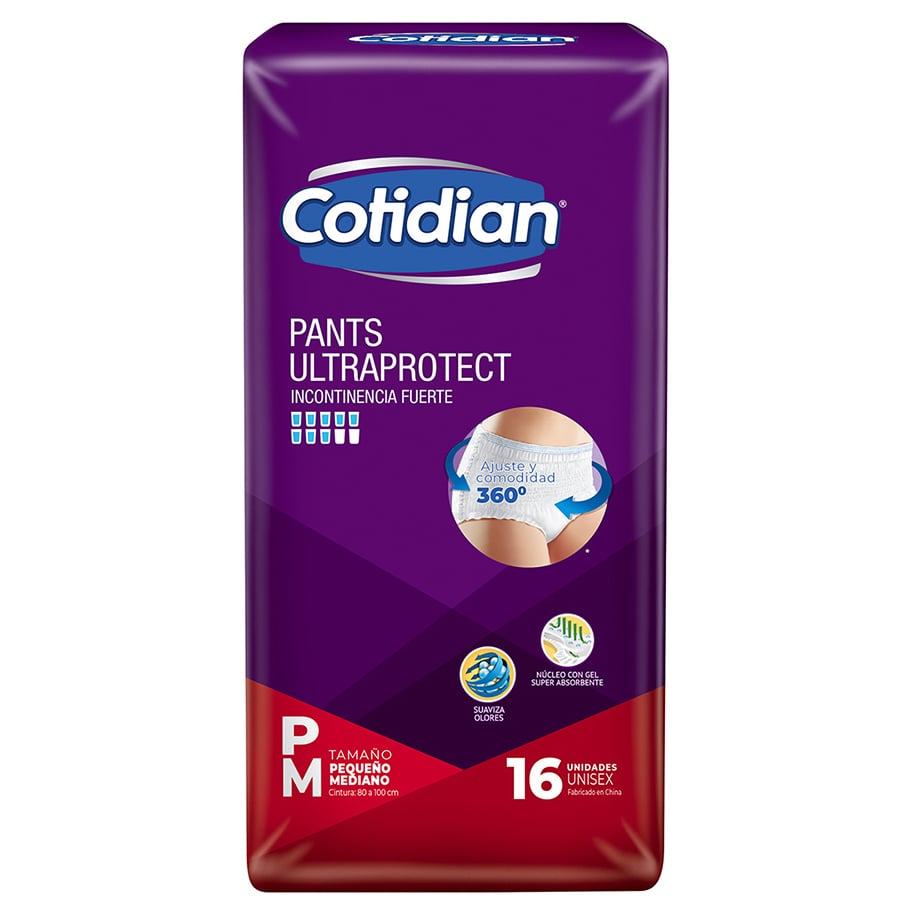 Pants Cotidian Ultraprotect Talle M 16 Unidades