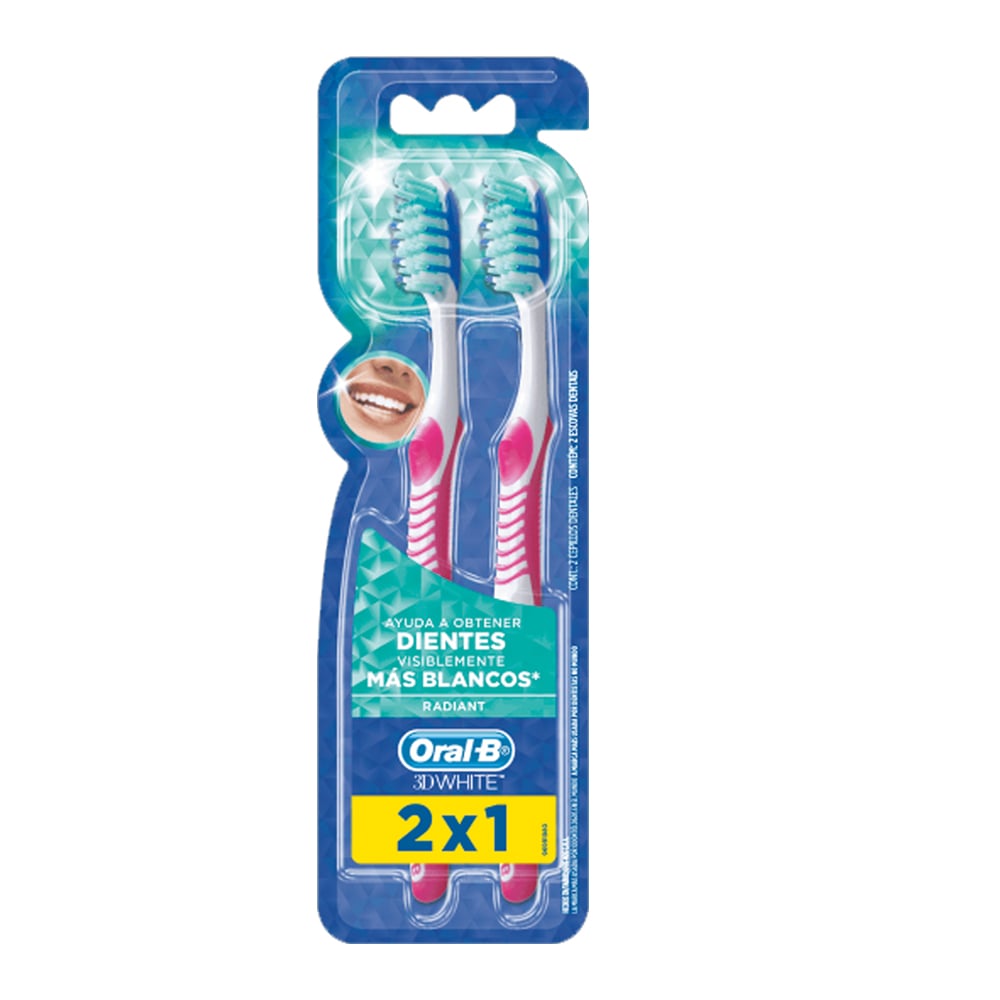 CEPILLO DE DIENTES ORAL B 3DW ADVANCE BRILLIANT 2X1