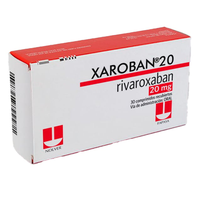 Xaroban 20 Mg 30 Comprimidos