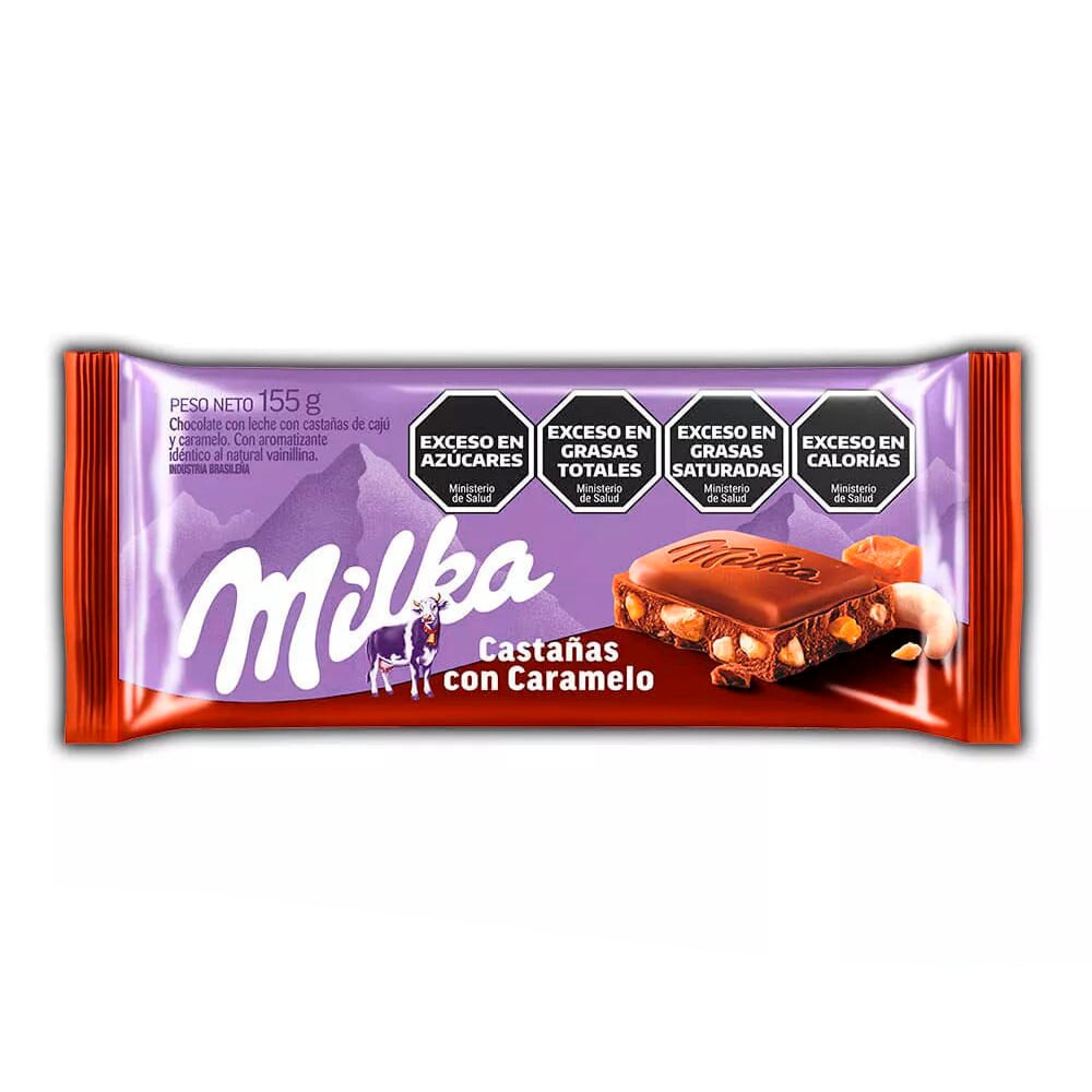 Tableta De Chocolate Milka Castañas 155 G