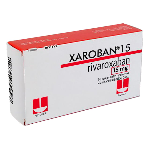 Xaroban 15 Mg 30 Comprimidos