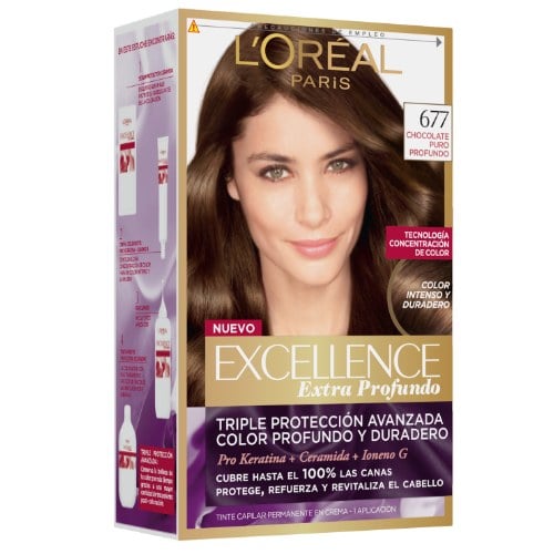 Tinta L'oréal Paris Excellence Extra Profundo N°677 Chocolate Puro