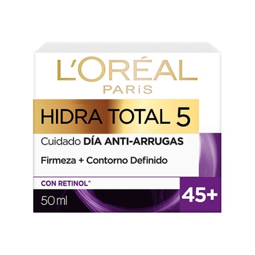 Crema L'oréal Paris Dermo Expertise Hidra Total 5 Antiarrugas +45 Años 50 Ml