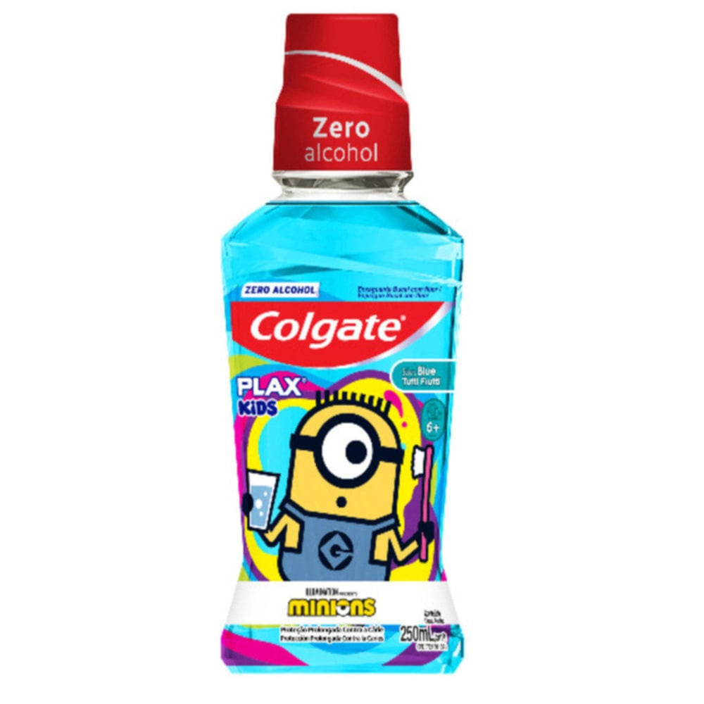 ENJUAGUE BUCAL COLGATE PLAX MINIONS 250 ML