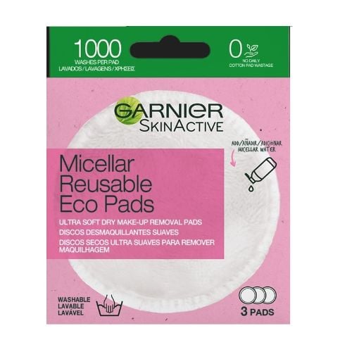 Discos Eco Pads Garnier Desmquillantes Reutilizables 3 Unidades