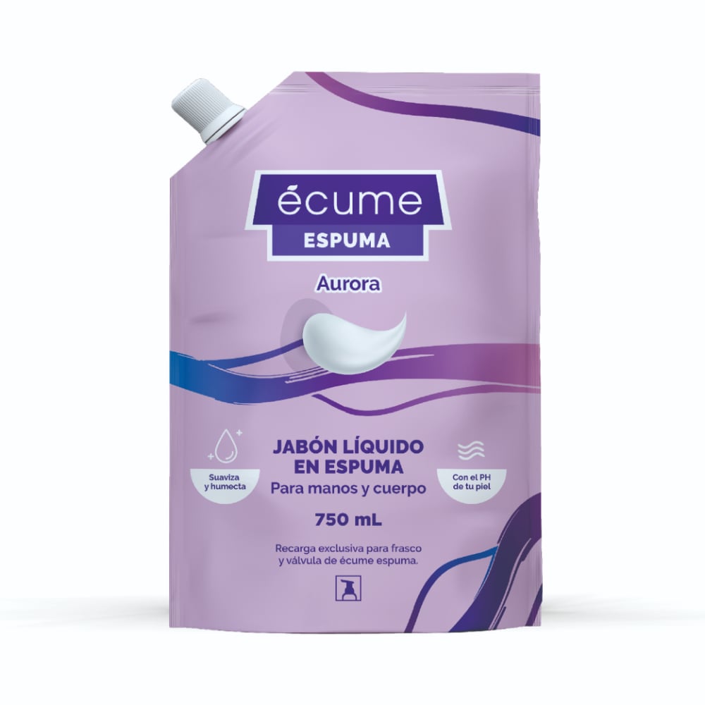 Recarga Jabón Líquido En Espuma écume Aurora 750 Ml