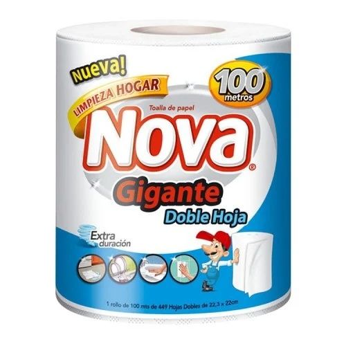 Toallas De Papel Nova gigante Doble Hoja 100 M