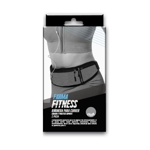 Riñonera Farma Fitness Para Correr Gris